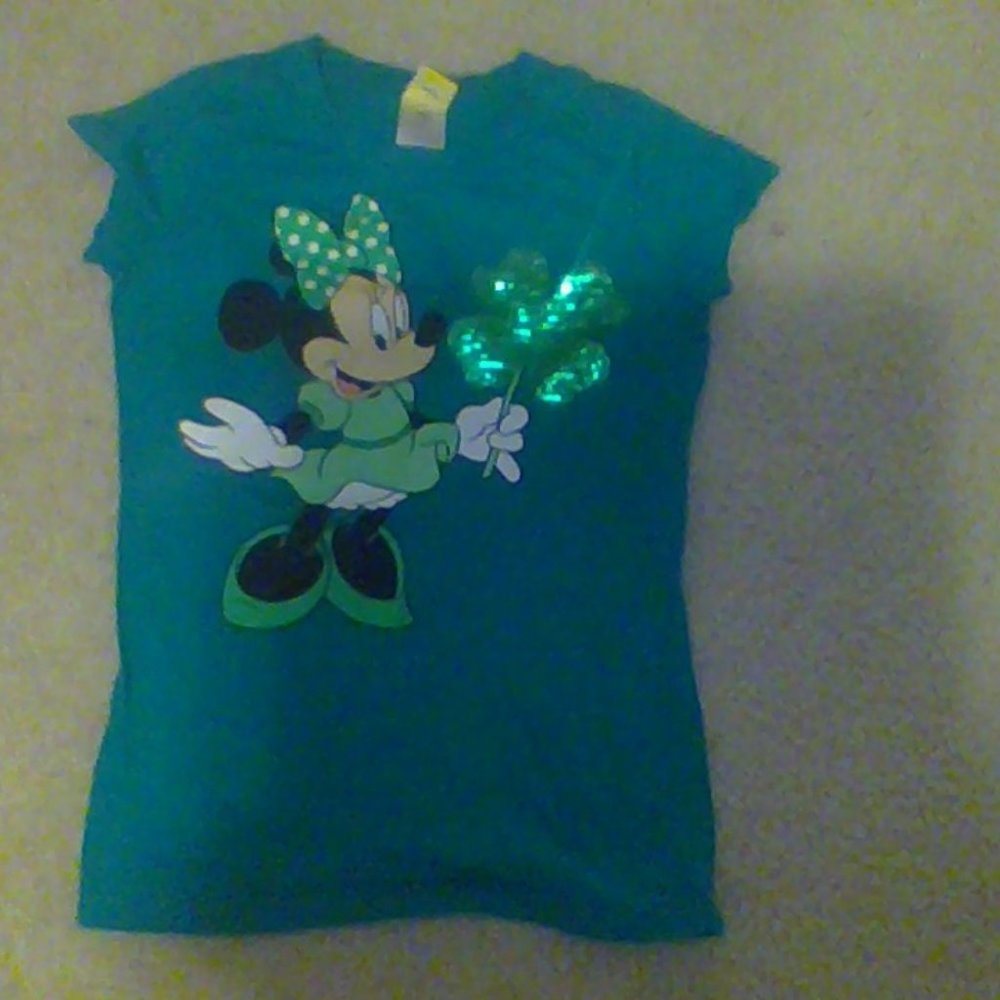 Girls minnie mouse flip sequin shirt